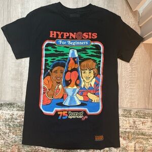 Steved Rhodes Black 'Hypnosis For Beginners' Graphic Tee